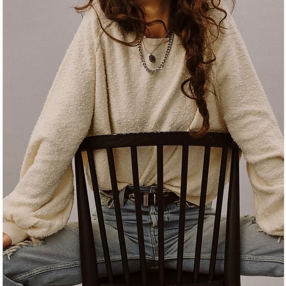 Free People Found My Friend Pullover in Cream - Picture 5 of 9